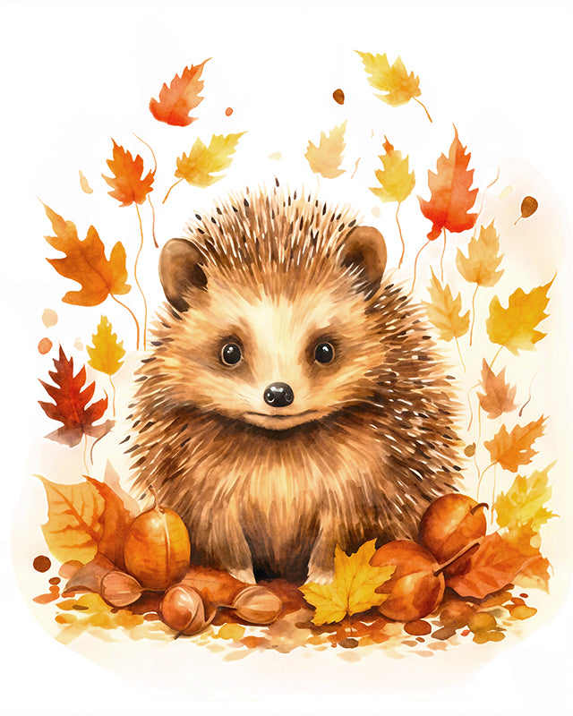 2U4TG Autumn Menagerie: Prickles the Hedgehog - Sightly Prints