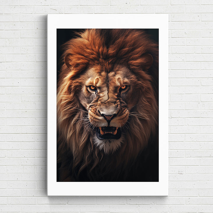 1VROP Ferocity in Focus: The Lion - Sightly Prints