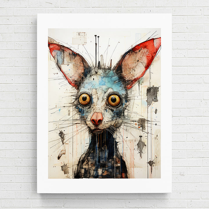 1T5EA Quirky Animals: The Jitters I - Sightly Prints