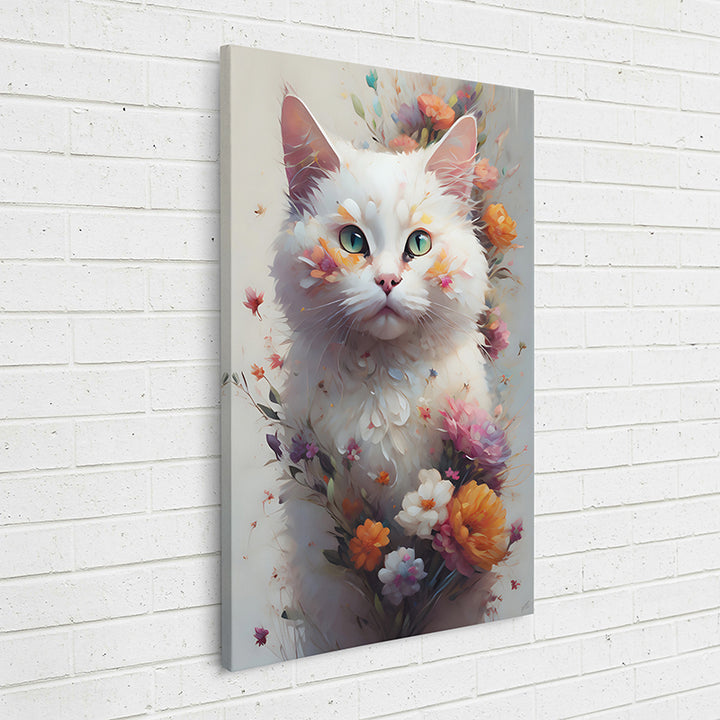 25QEO Floral Felines: Luna - Sightly Prints