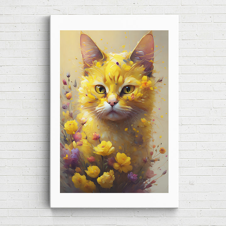 GKOE5 Floral Felines: Sherbert - Sightly Prints