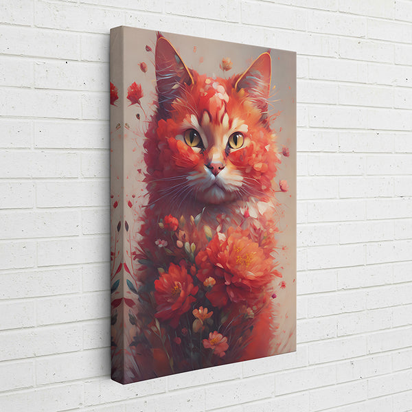 KWGH6 Floral Felines: Milo - Sightly Prints