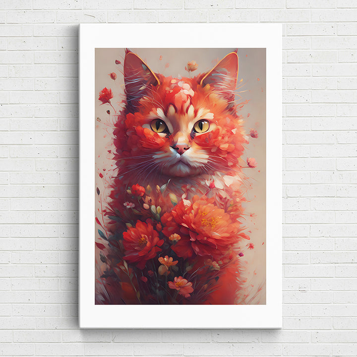 KWGH6 Floral Felines: Milo - Sightly Prints