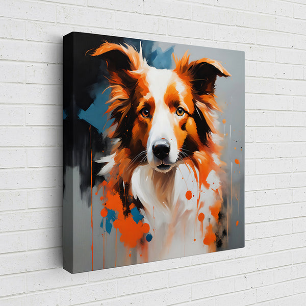 OSFB4 Colorful Canine Portraits: Border Collie IV