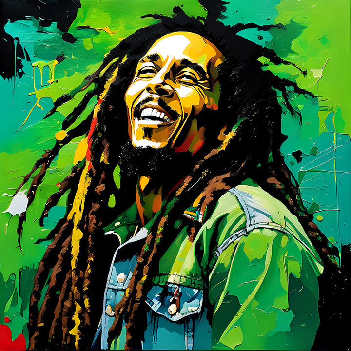 6UGX1 Bob Marley colorful homage III - Sightly Prints