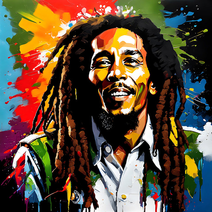 M3529 Bob Marley colorful homage I - Sightly Prints