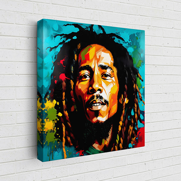 SI523 Bob Marley colorful homage V - Sightly Prints