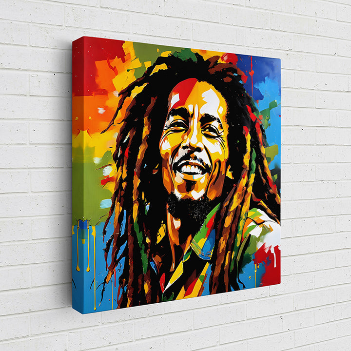 Z044N Bob Marley colorful homage VI - Sightly Prints