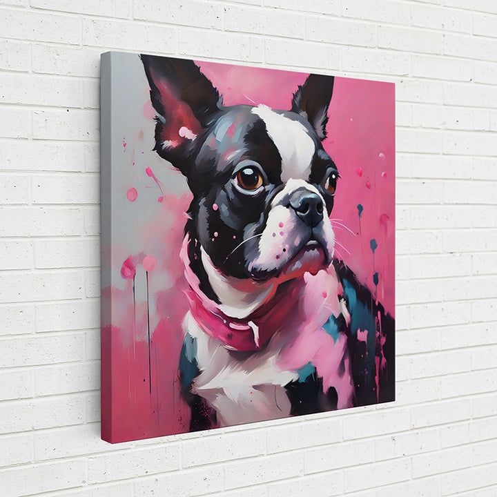 1HXTG Colorful Canine Portraits: Boston Terrier I - Sightly Prints