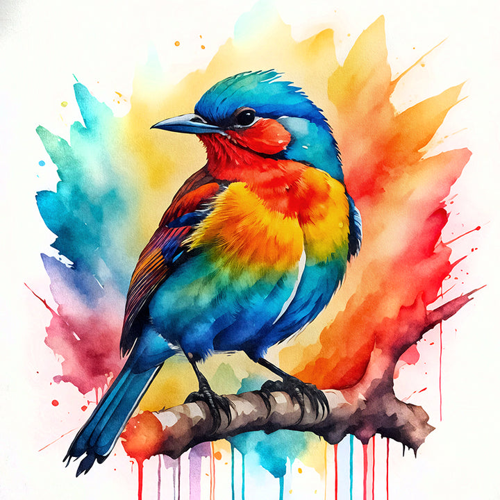 Y9LS5 Chromatic Plumage: Rainbow Hues IV - Sightly Prints