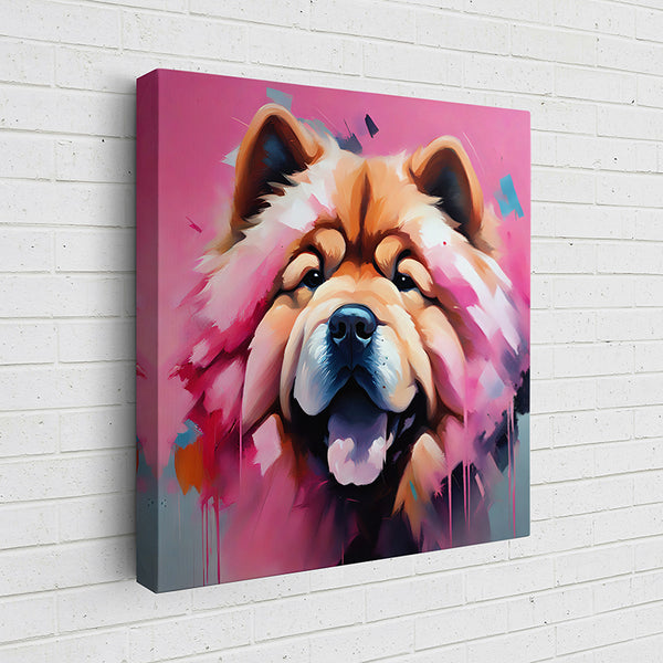 FKJTO Colorful Canine Portraits: Chow Chow I