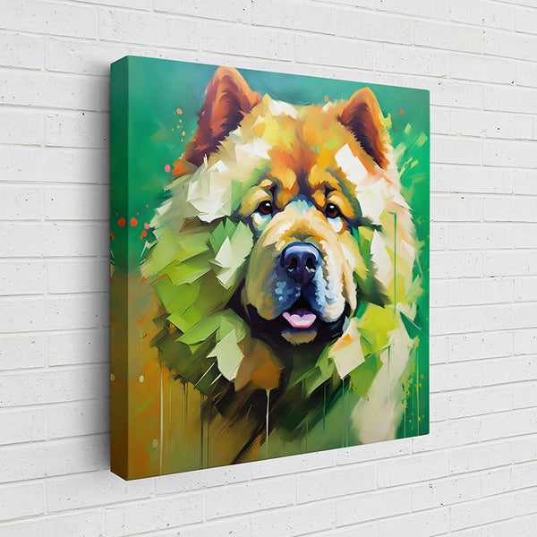 UD9KF Colorful Canine Portraits: Chow Chow III