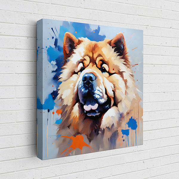 XXQYF Colorful Canine Portraits: Chow Chow IV