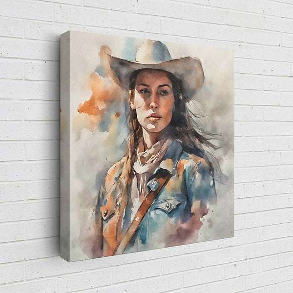 0P2BF Saddle & Brush: Cowgirl I - Sightly Prints