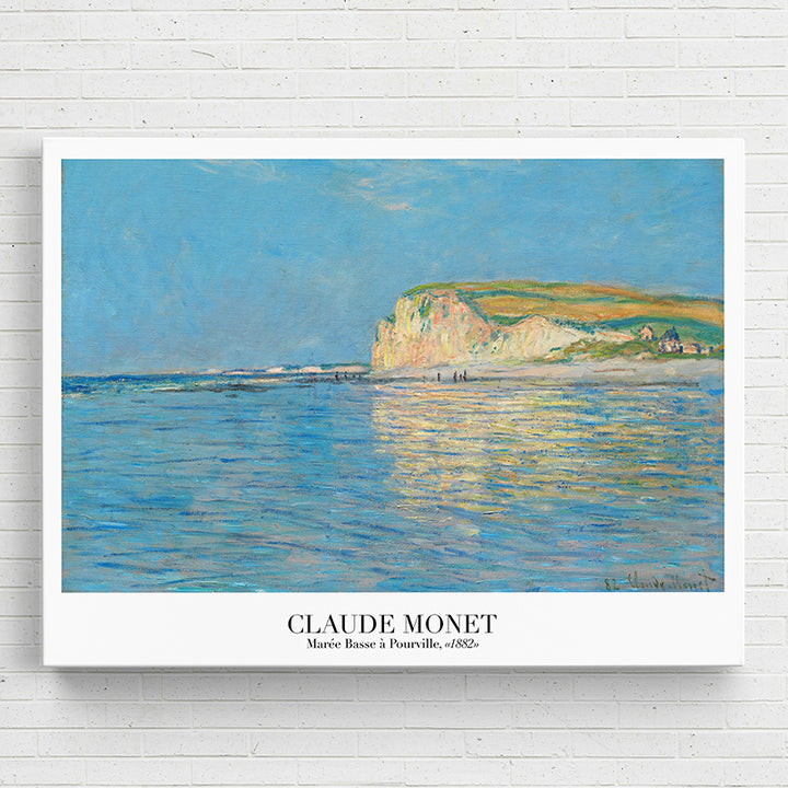 30R2V- Marée Basse à Pourville - Claude Monet - Sightly Prints