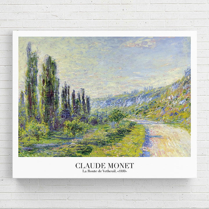 3G777 La Route de Vetheuil - Claude Monet - Sightly Prints