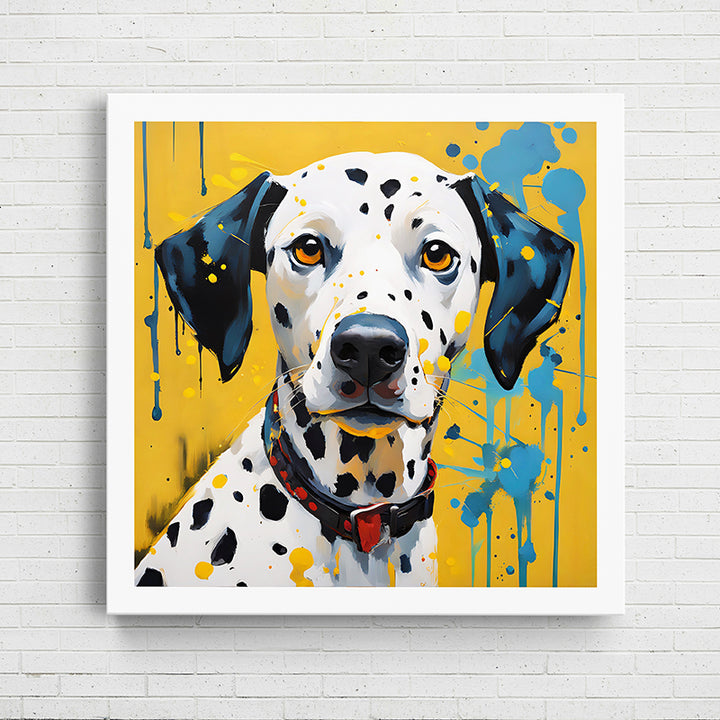 3VQGC Colorful Canine Portraits: The Dalmatian II - Sightly Prints