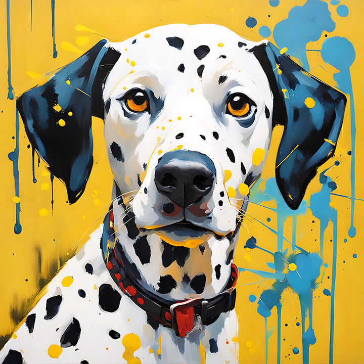 3VQGC Colorful Canine Portraits: The Dalmatian II - Sightly Prints