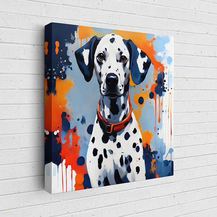 BAHHO Colorful Canine Portraits: The Dalmatian IV - Sightly Prints