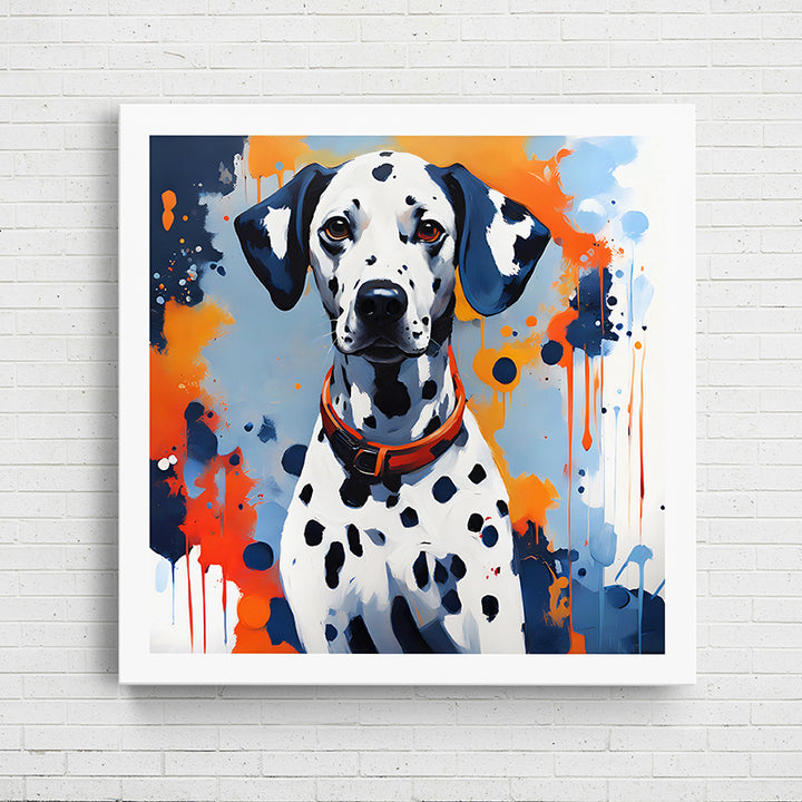 BAHHO Colorful Canine Portraits: The Dalmatian IV - Sightly Prints