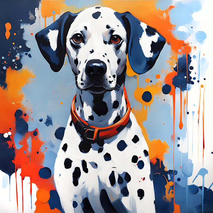 BAHHO Colorful Canine Portraits: The Dalmatian IV - Sightly Prints