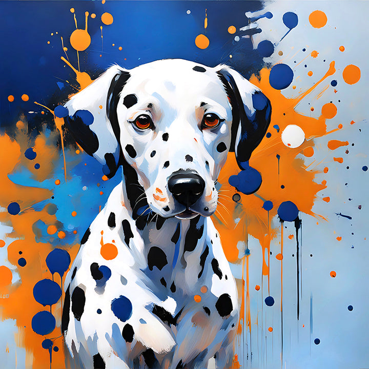 BHG77 Colorful Canine Portraits: The Dalmatian V - Sightly Prints