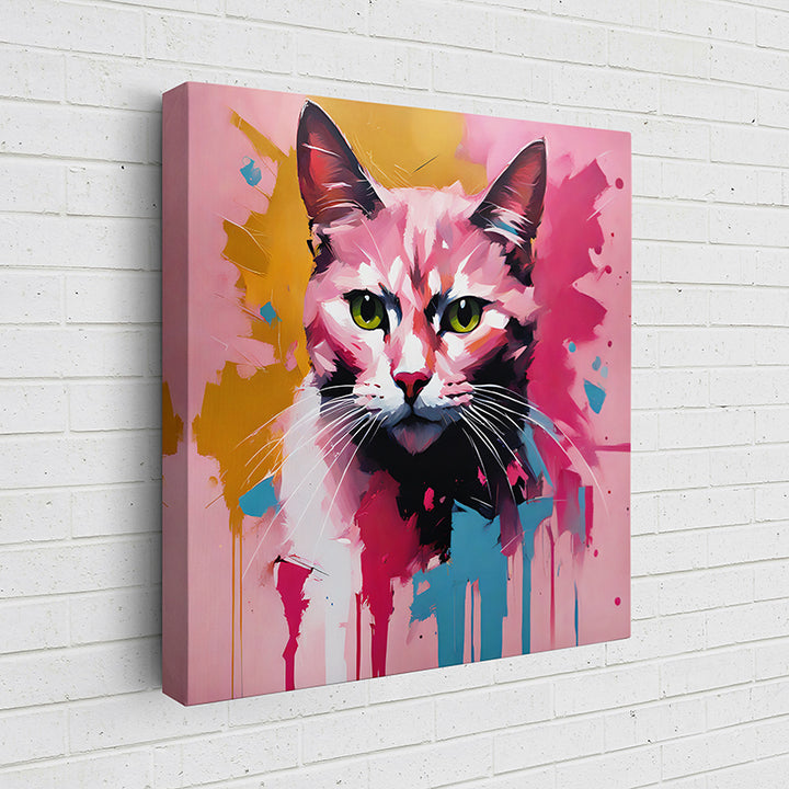 2WM37 Colorful Feline Portraits: Domestic I - Sightly Prints