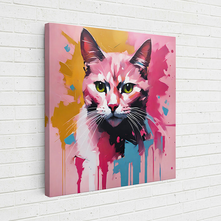 2WM37 Colorful Feline Portraits: Domestic I - Sightly Prints