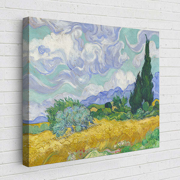 RNJNK Wheat Field with Cypresses - Vincent Van Gogh