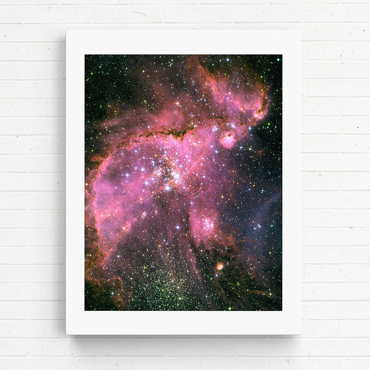 1VZJE Young stars sculpt gas with powerful outflows - Sightly Prints