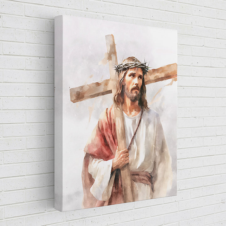 BE1Q6 Christ’s embrace: His Burden - Sightly Prints