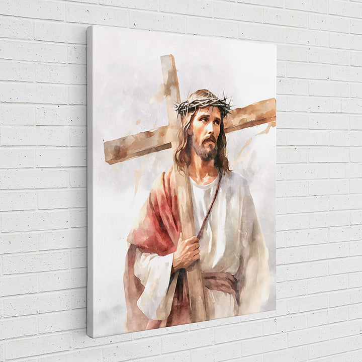 BE1Q6 Christ’s embrace: His Burden - Sightly Prints