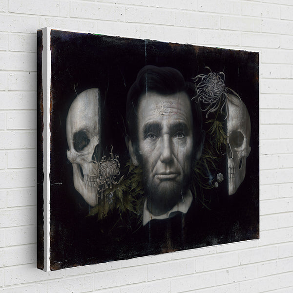 4LXNX Skull study of Mr. Lincoln - Sightly Prints