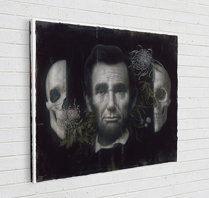 4LXNX Skull study of Mr. Lincoln - Sightly Prints