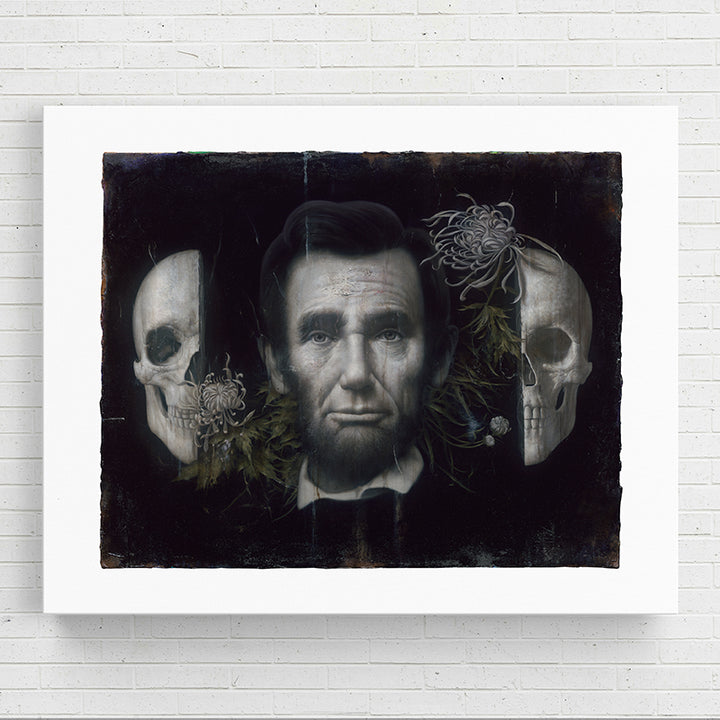 4LXNX Skull study of Mr. Lincoln - Sightly Prints