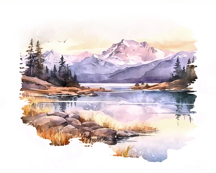 59UUO Watercolor Horizons V - Sightly Prints