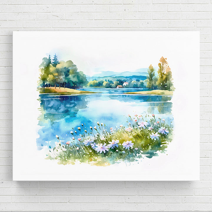 ARI1B Watercolor Horizons VII - Sightly Prints