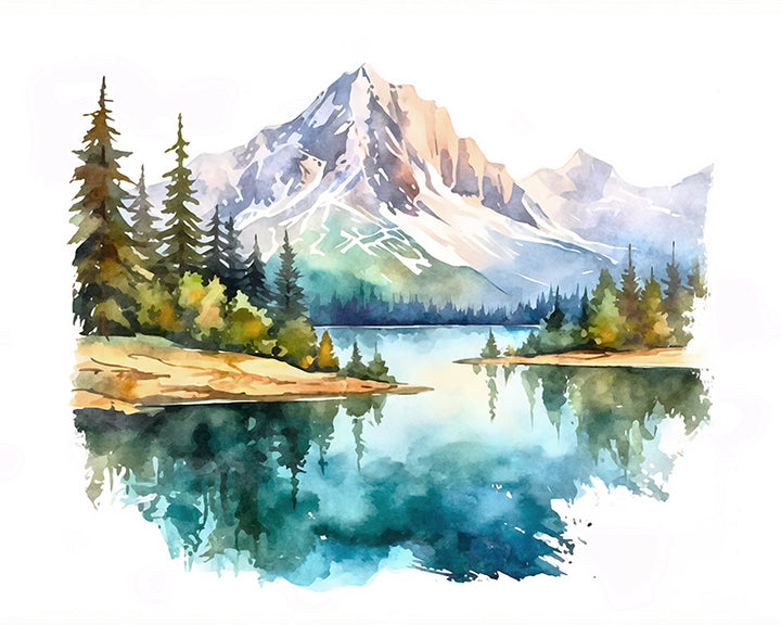 OIX9H Watercolor Horizons XI - Sightly Prints