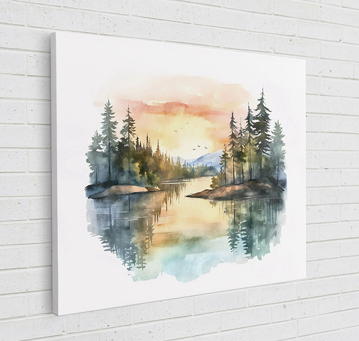 QSW9F Watercolor Horizons XIV - Sightly Prints