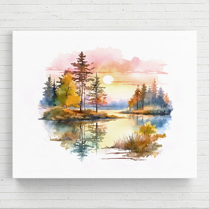 WJIG9 Watercolor Horizons XVII - Sightly Prints