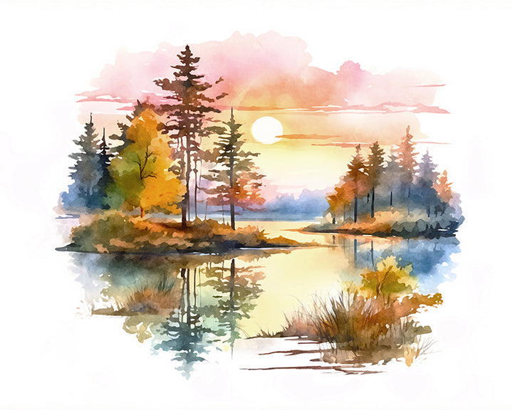 WJIG9 Watercolor Horizons XVII - Sightly Prints