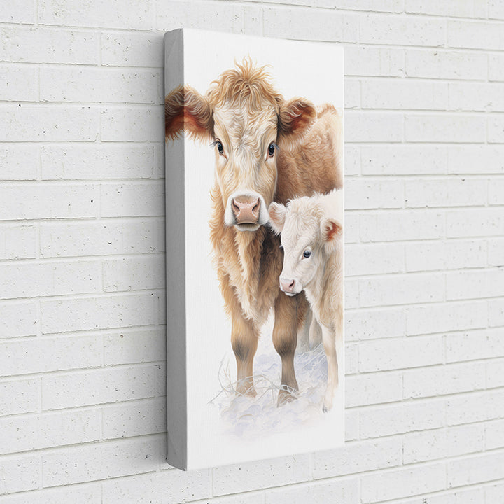 0UWIN Motherly Love: Cow - Sightly Prints