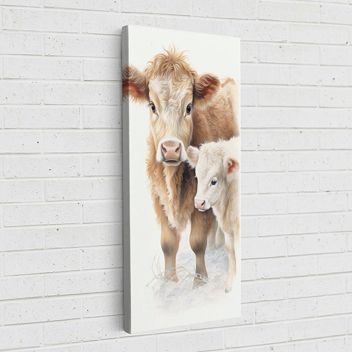 0UWIN Motherly Love: Cow - Sightly Prints