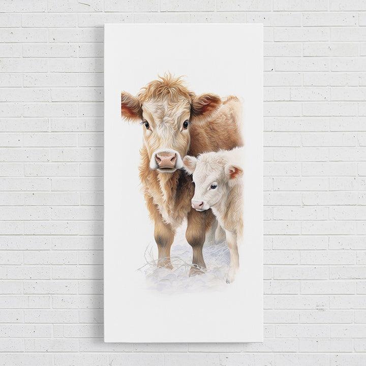 0UWIN Motherly Love: Cow - Sightly Prints