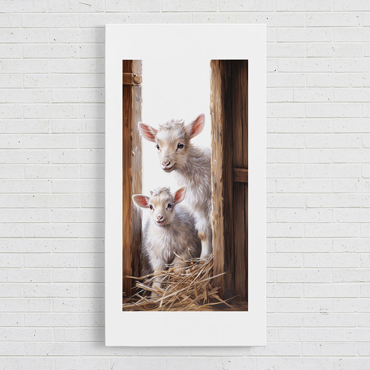 20SQ1 Motherly Love: Goat - Sightly Prints