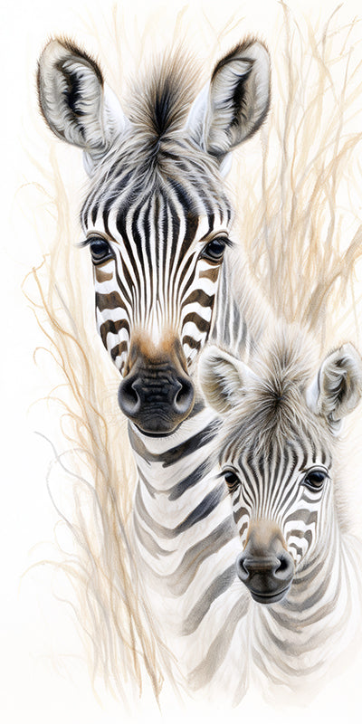 2K5ND Motherly Love: Zebra - Sightly Prints