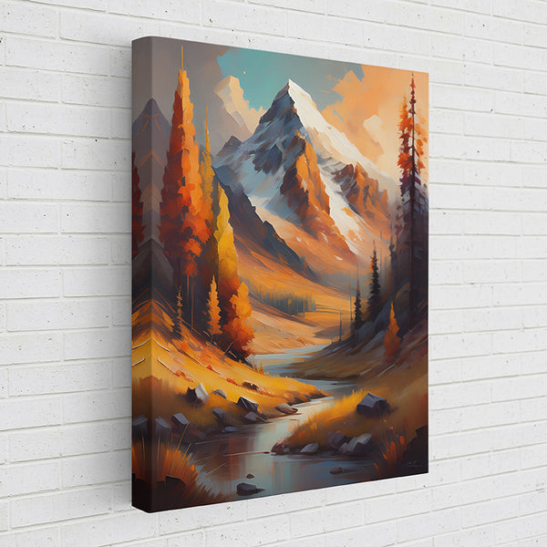 8Q27X Mountains Oil Painting IX - Sightly Prints