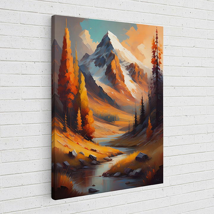 8Q27X Mountains Oil Painting IX - Sightly Prints