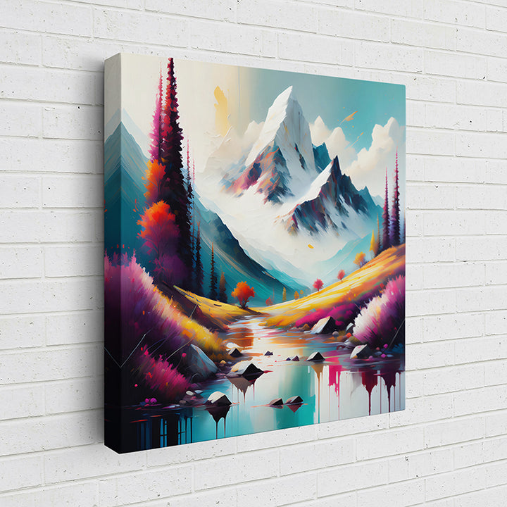 K0UZJ Mountains Oil Painting II - Sightly Prints