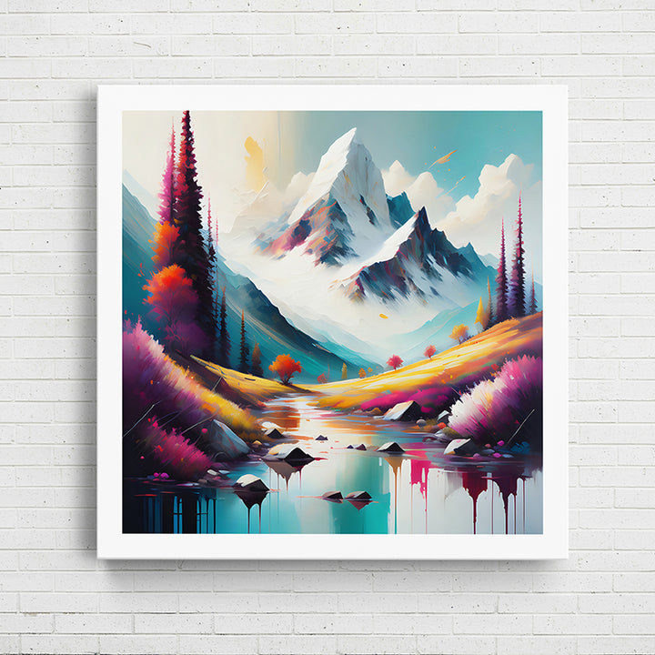 K0UZJ Mountains Oil Painting II - Sightly Prints